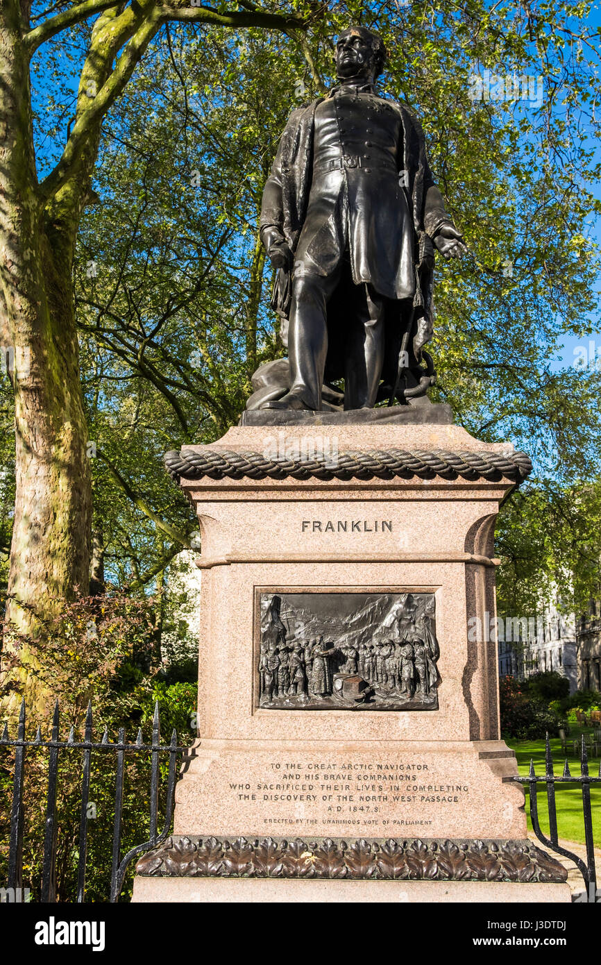 The Franklin Expedition Monument, Waterloo Place, London, England, U.K