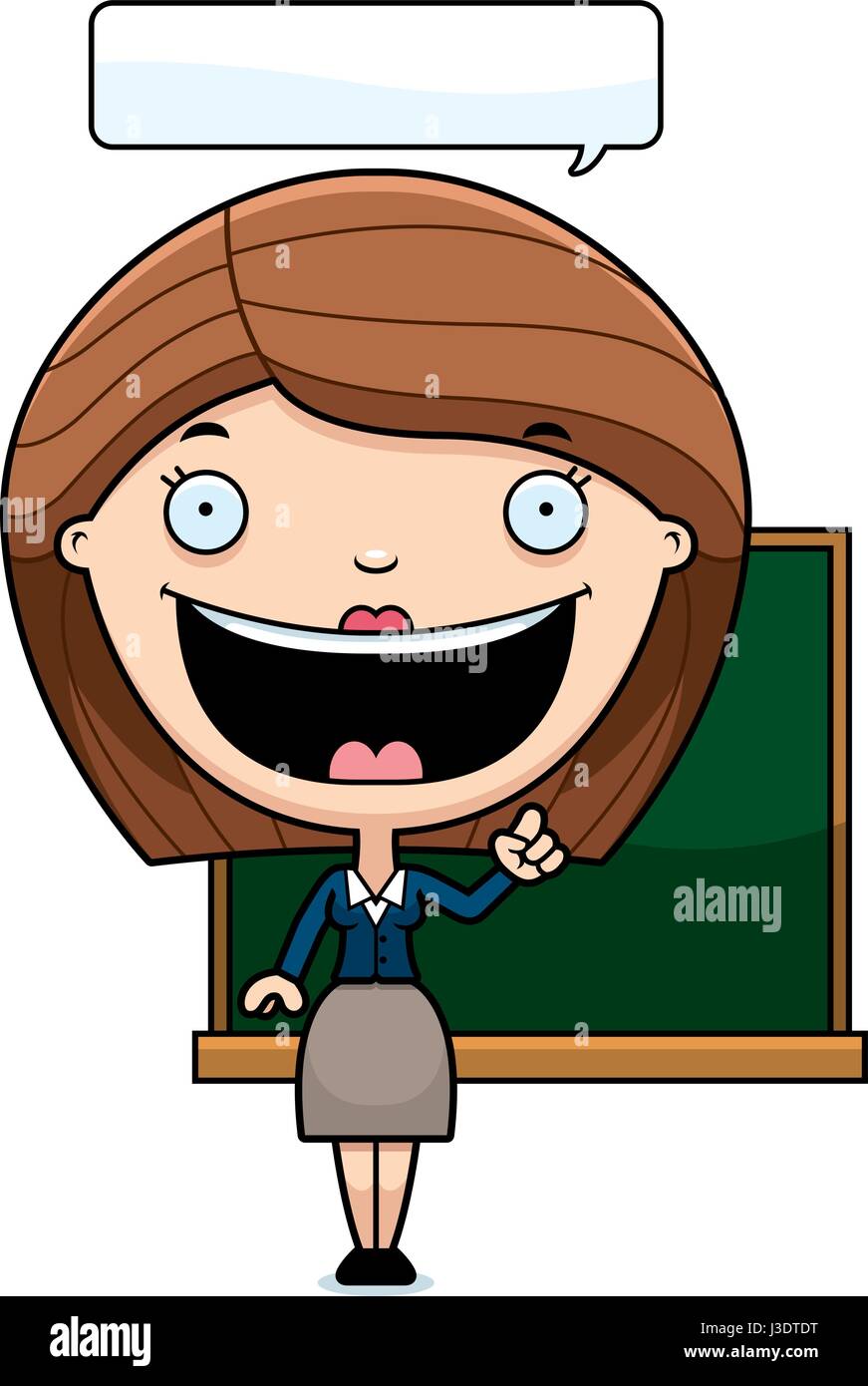 A cartoon illustration of a teacher talking Stock Vector Image & Art - Alamy