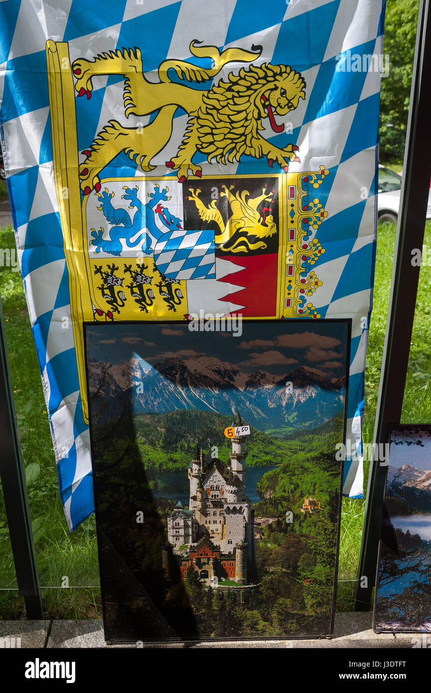 GERMANY. Bavaria. 2016. Souvenirs of Neuschwanstein Castle Stock Photo