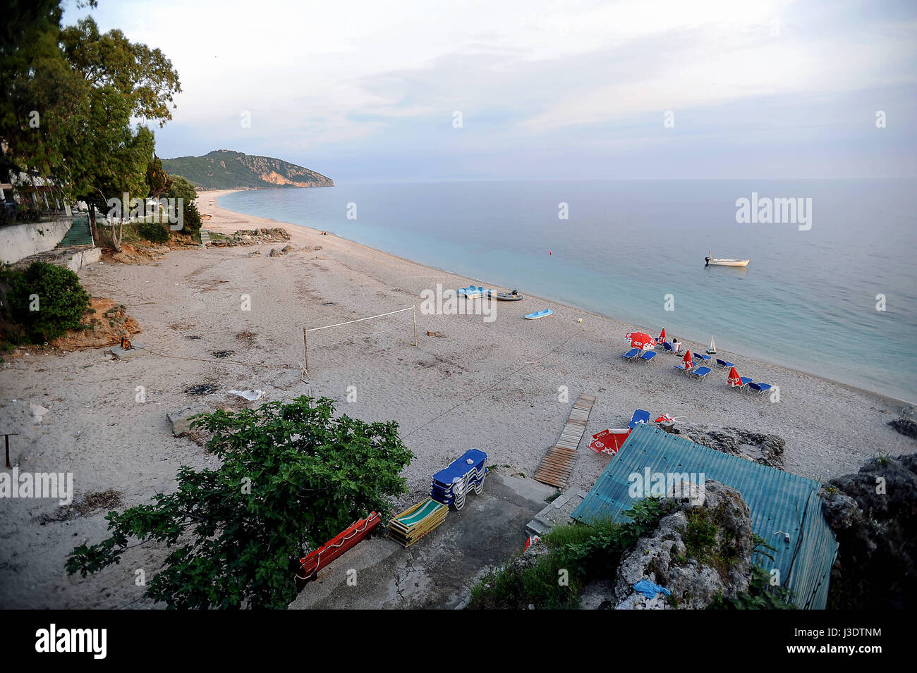 ALBANIA. Dhermi. 2011. A view of the Albanian Riviera Stock Photo