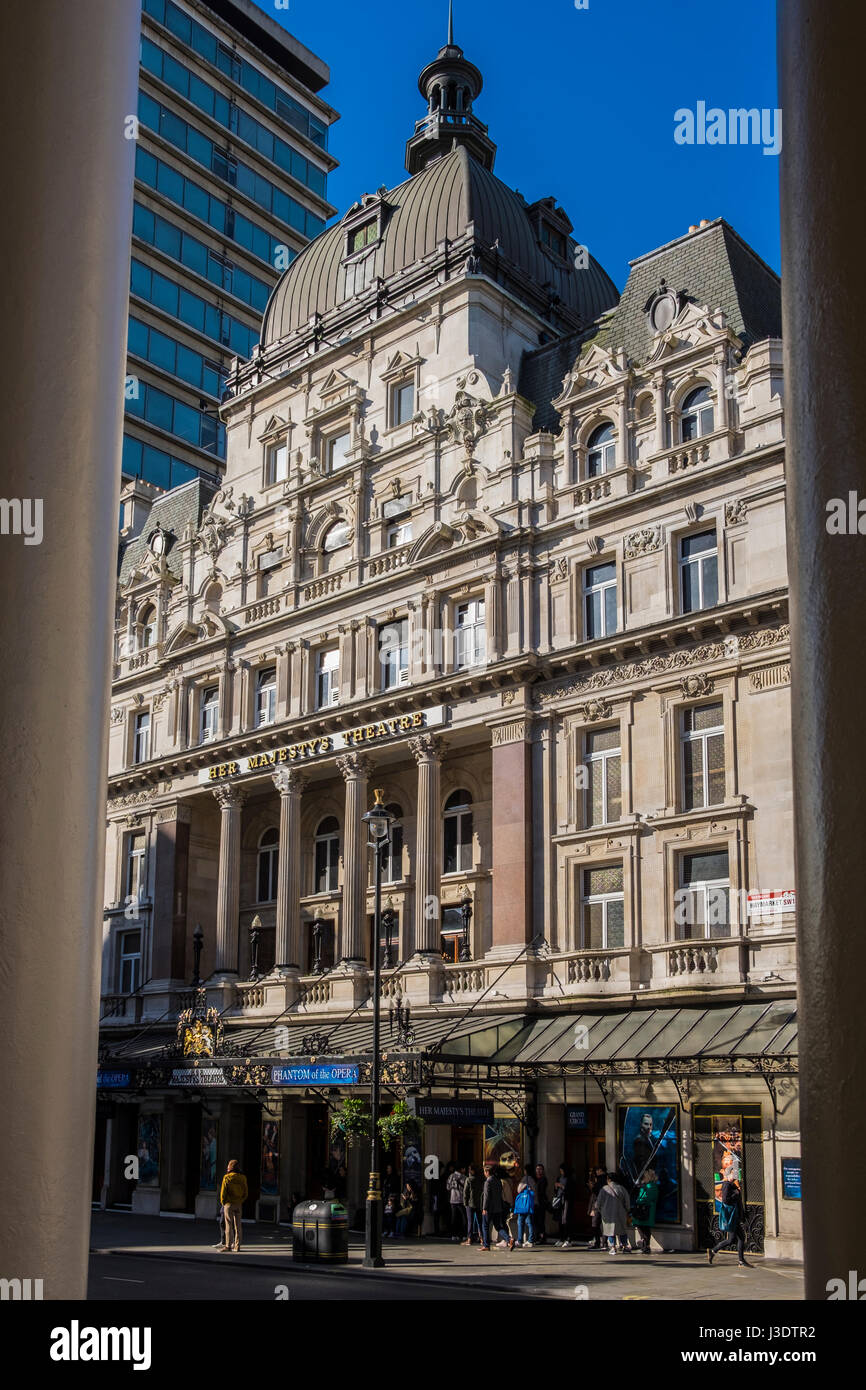 Her Majesty's Theatre, Haymarket, London, England, U.K. Stock Photo