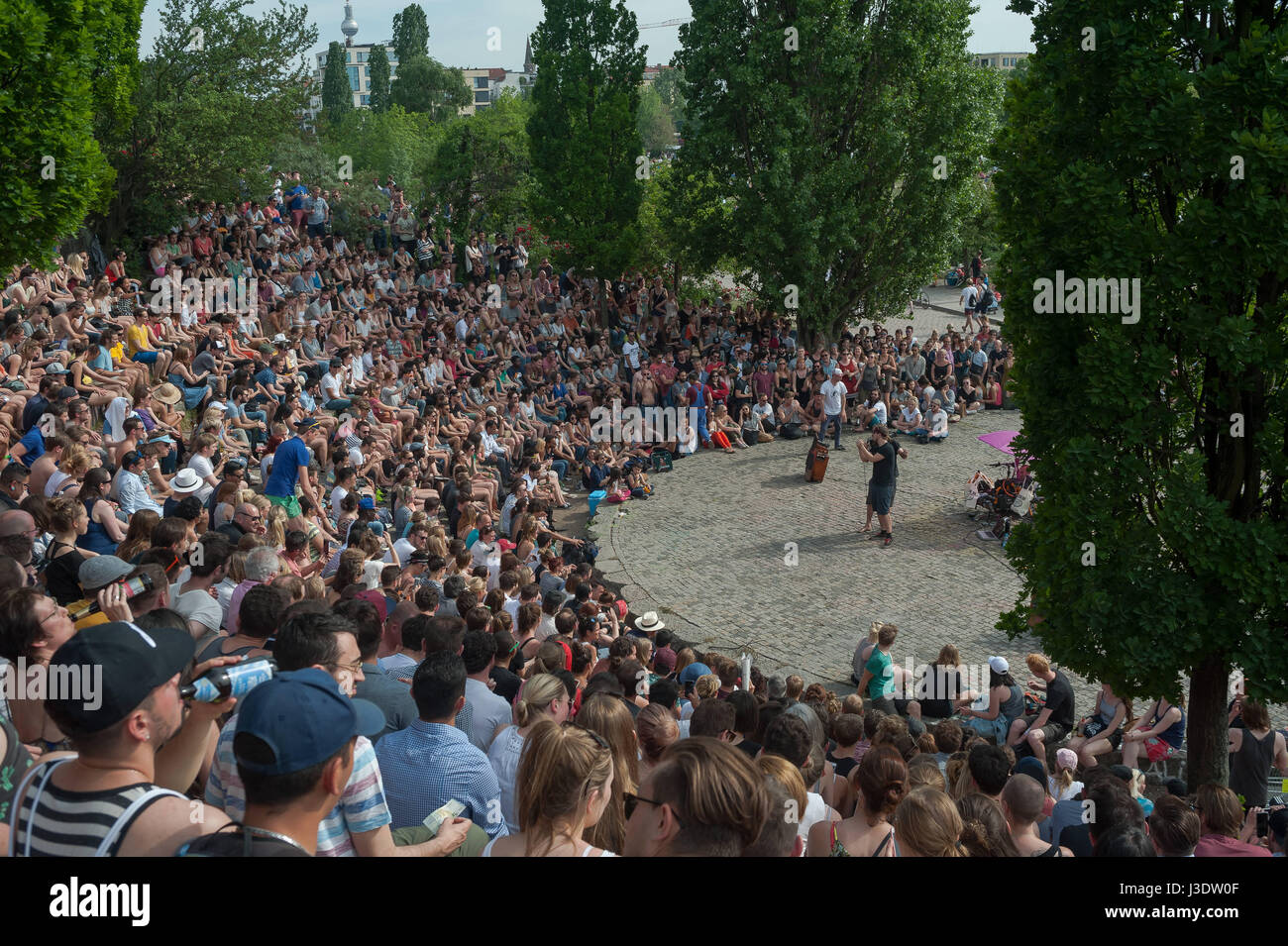 Berlin, Germany, 2016, Mauerpark Prenzlauer Berg Stock Photo - Alamy