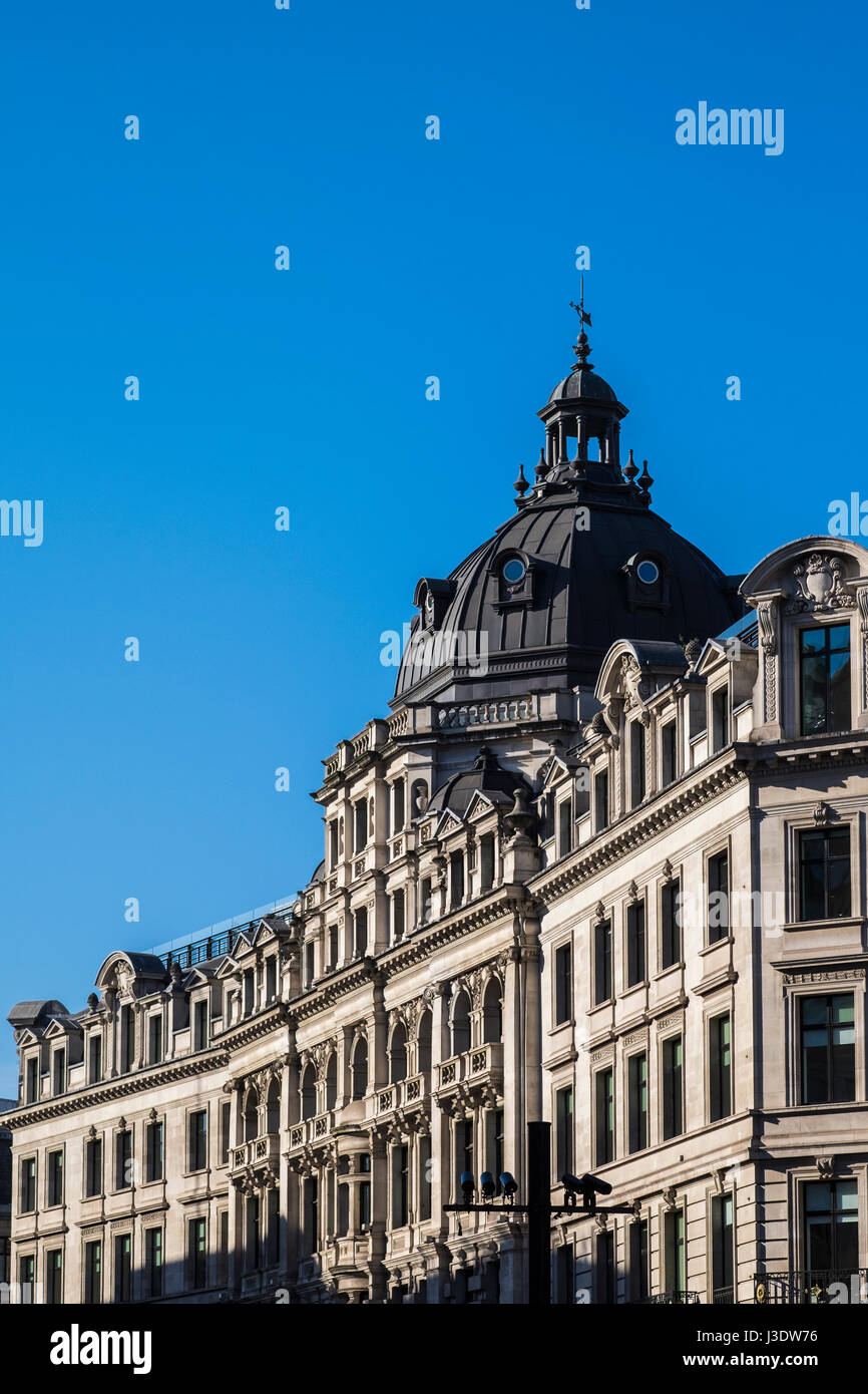 Building architecture on Regent Street in central London, England, U.K. Stock Photo
