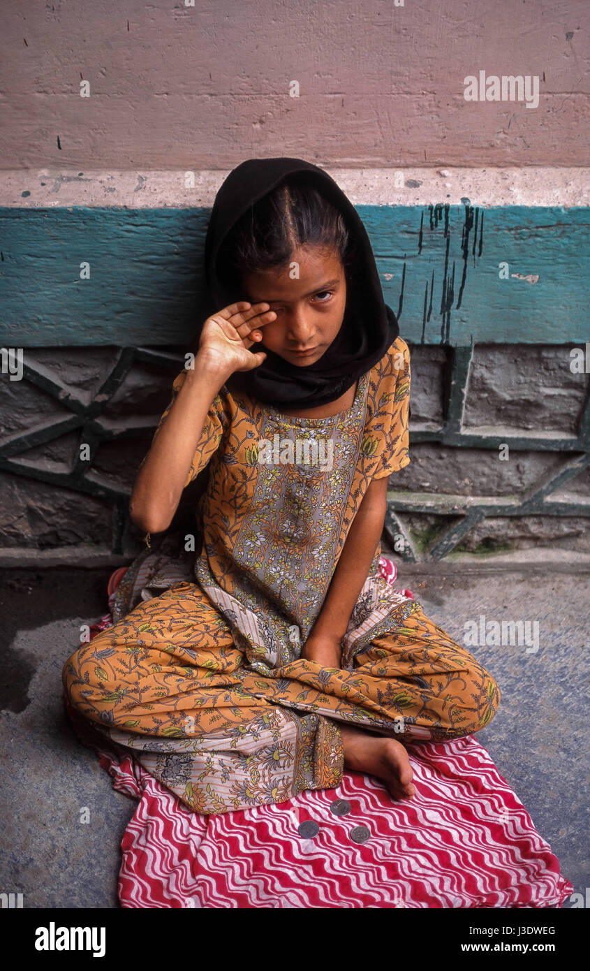 Srinagar, Jammu and Kashmir, India, 2010, Kashmiri girl Stock Photo