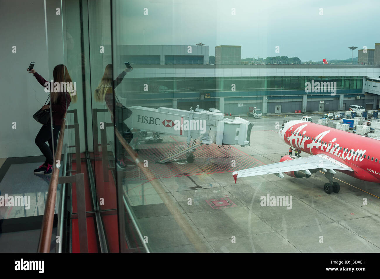 Singapore, Republic of Singapore, Model of Changi Airport Stock Photo -  Alamy