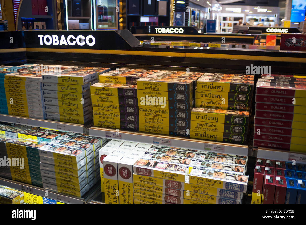 Bangkok Thailand Asia Duty free shop at Suvarnabhumi Airport