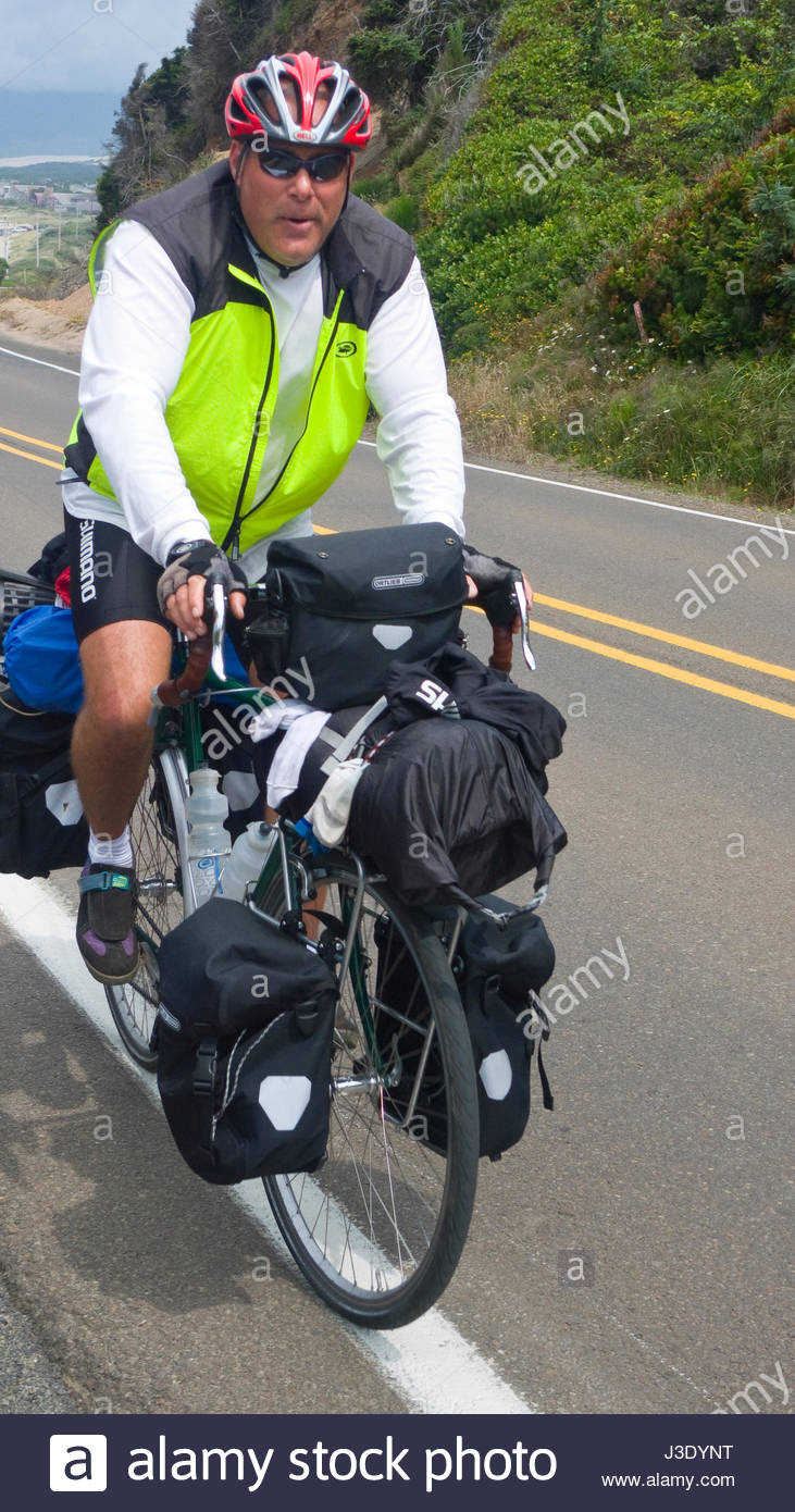 loaded touring bike