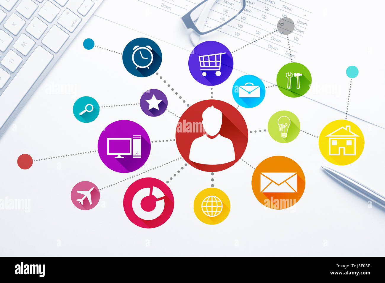Interface design for mobile and web application stock photo alamy