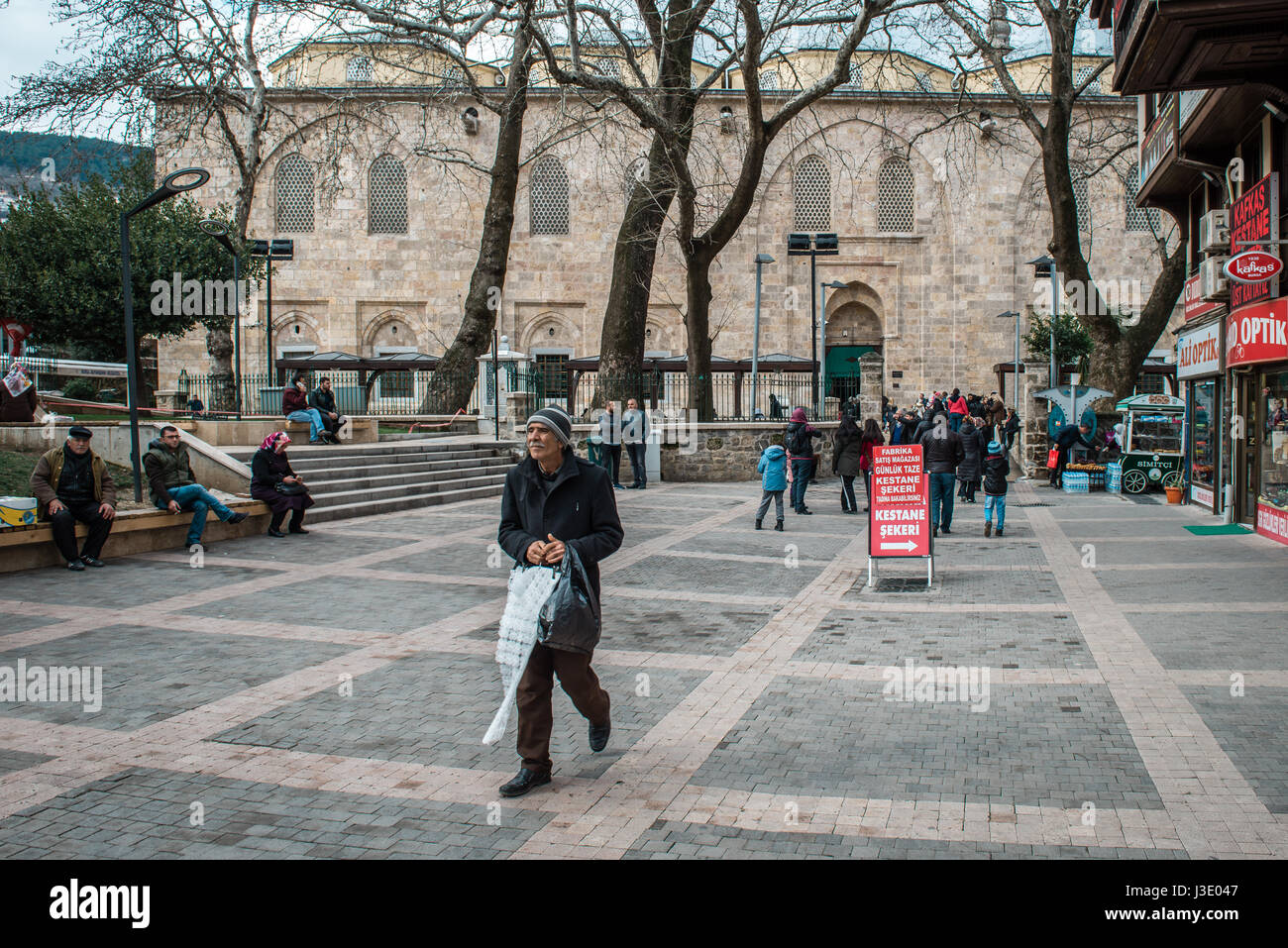 Bursa, Turkey February 04, 2017 People are visiting Bursa Grand
