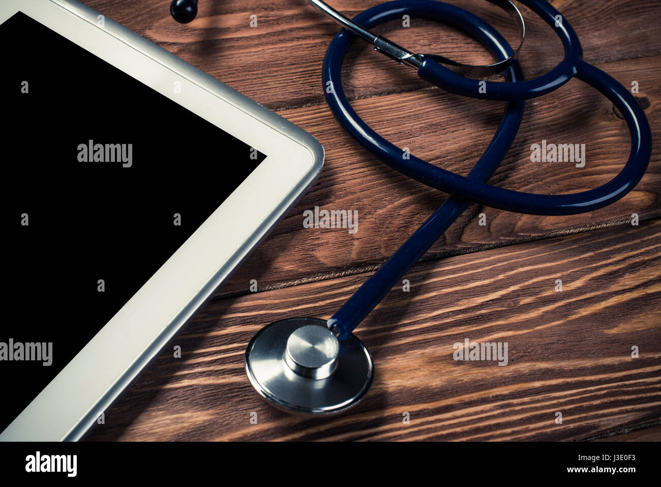 Stethoscope and tablet pc Stock Photo - Alamy