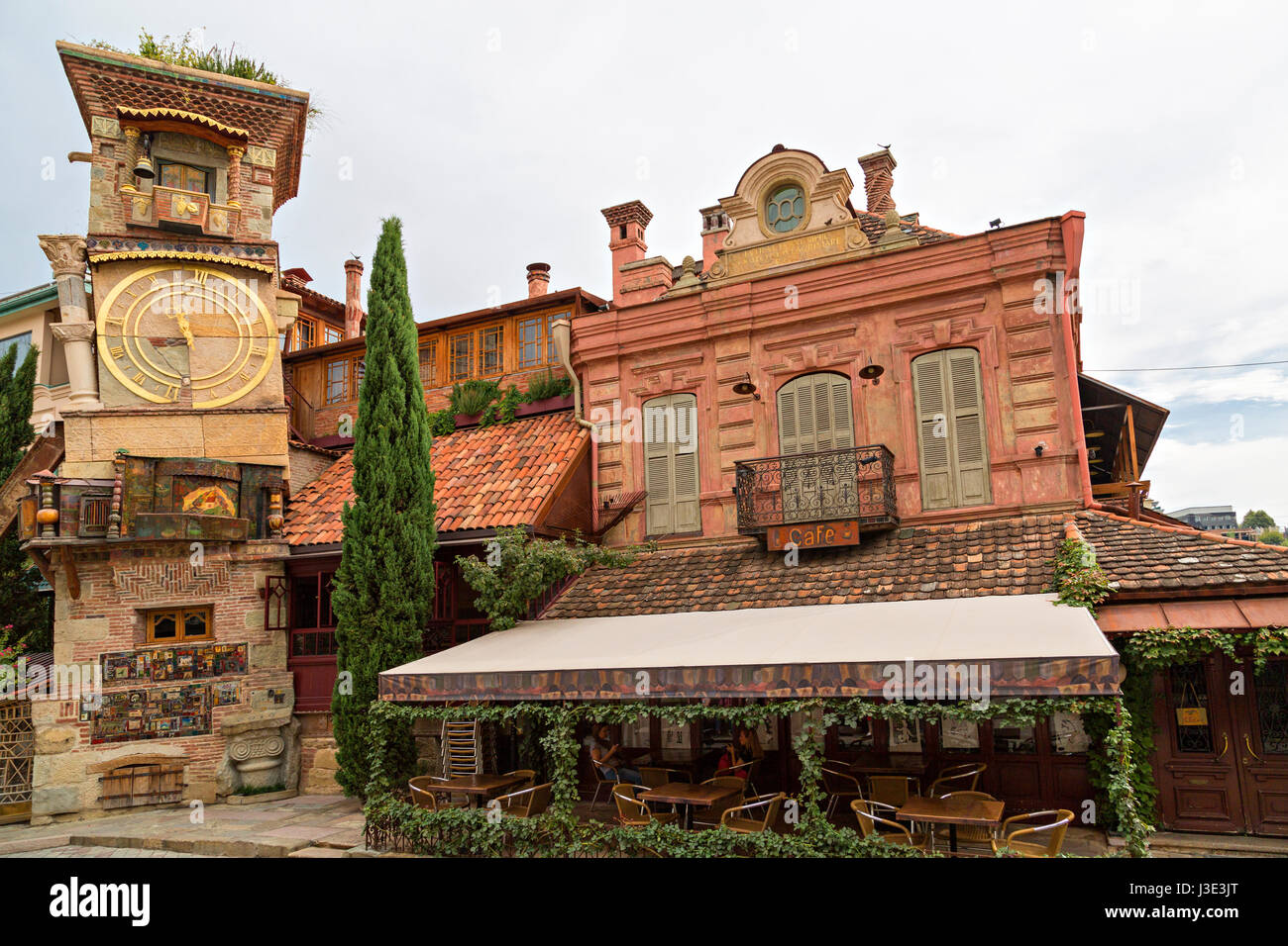 Marionette theatre square in Tbilisi, Georgia. Stock Photo