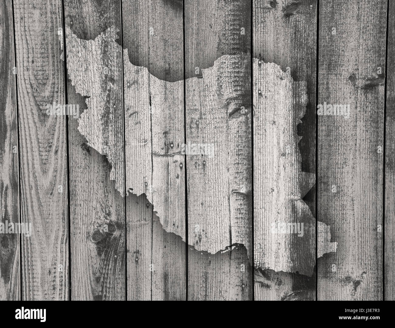 Map of Iran on weathered wood Stock Photo - Alamy