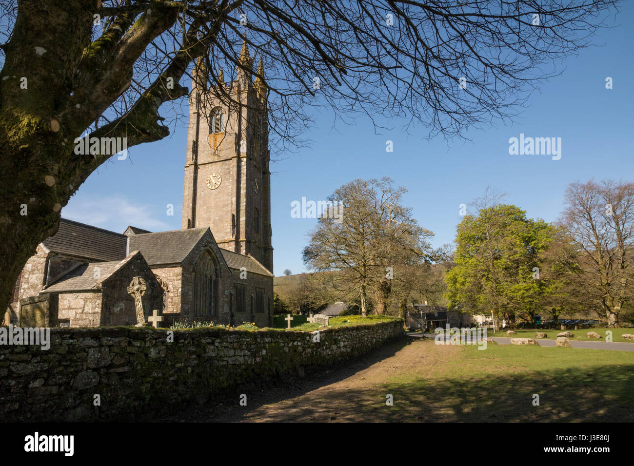 Church of St Pancras, Widecombe in the Moor,  Devon Stock Photo
