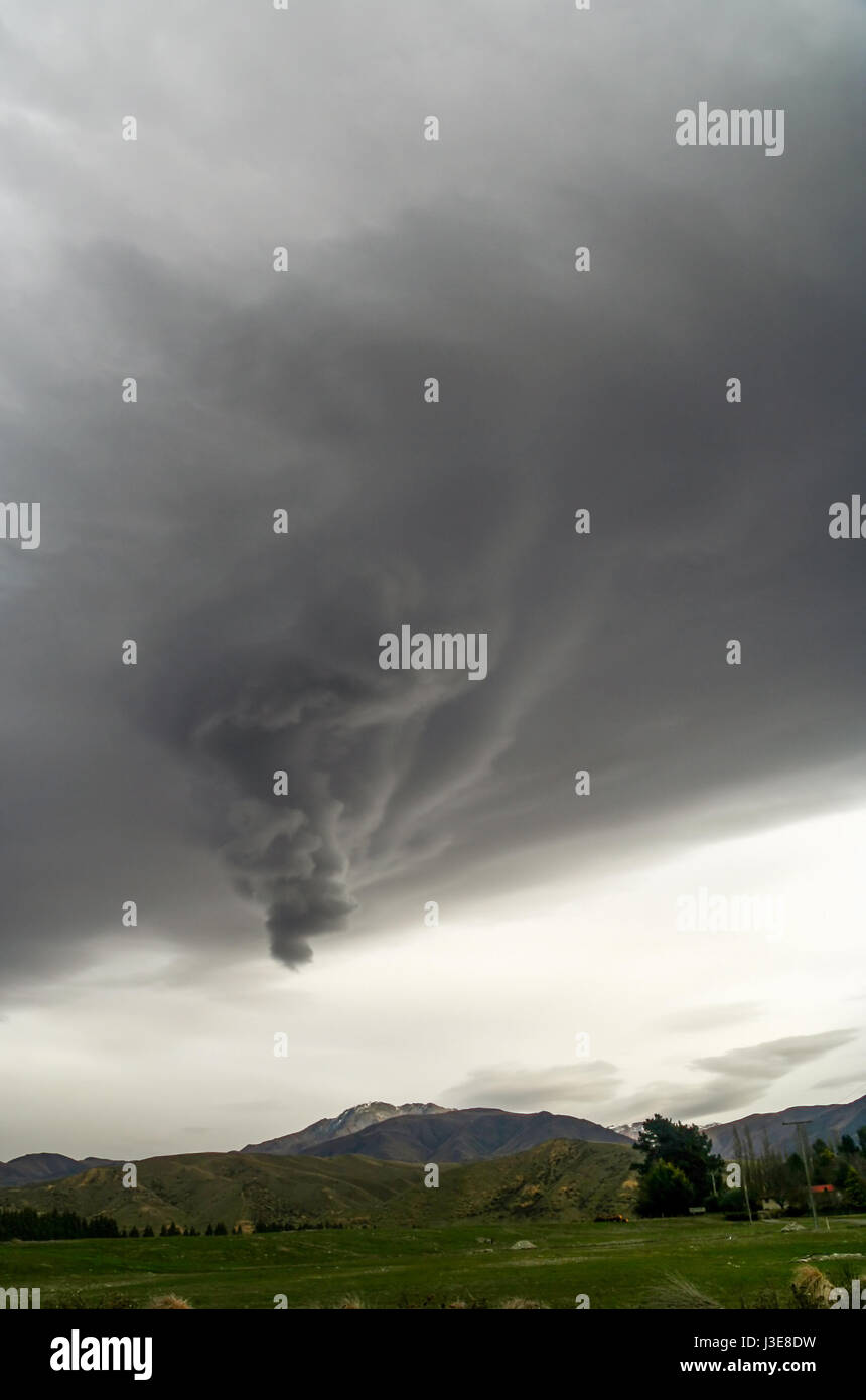 Strange and stormy sky above New Zealand Stock Photo - Alamy