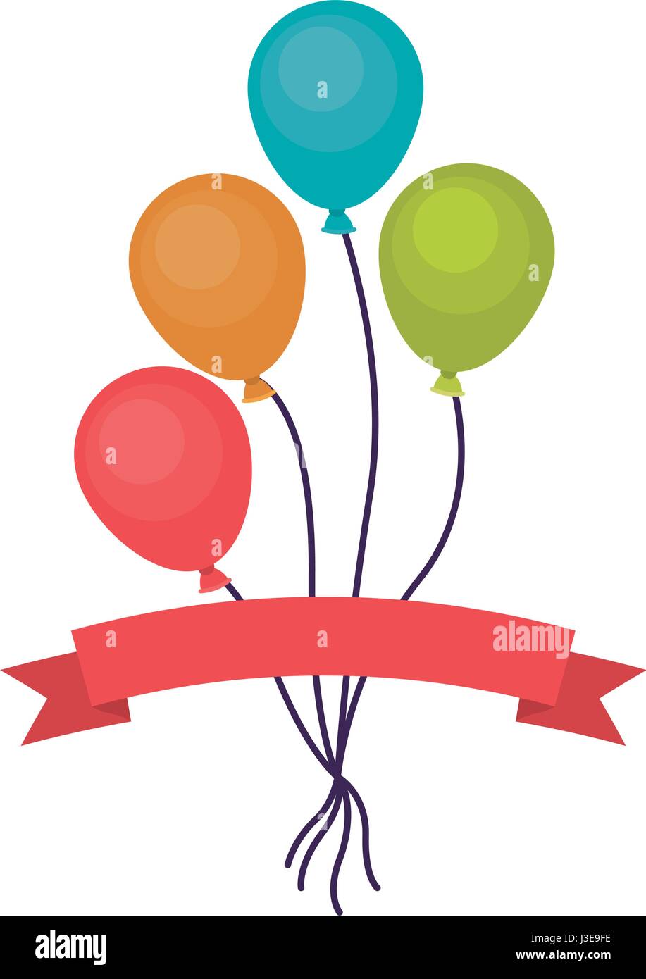 Isolated balloon of celebration design Stock Vector Image & Art - Alamy