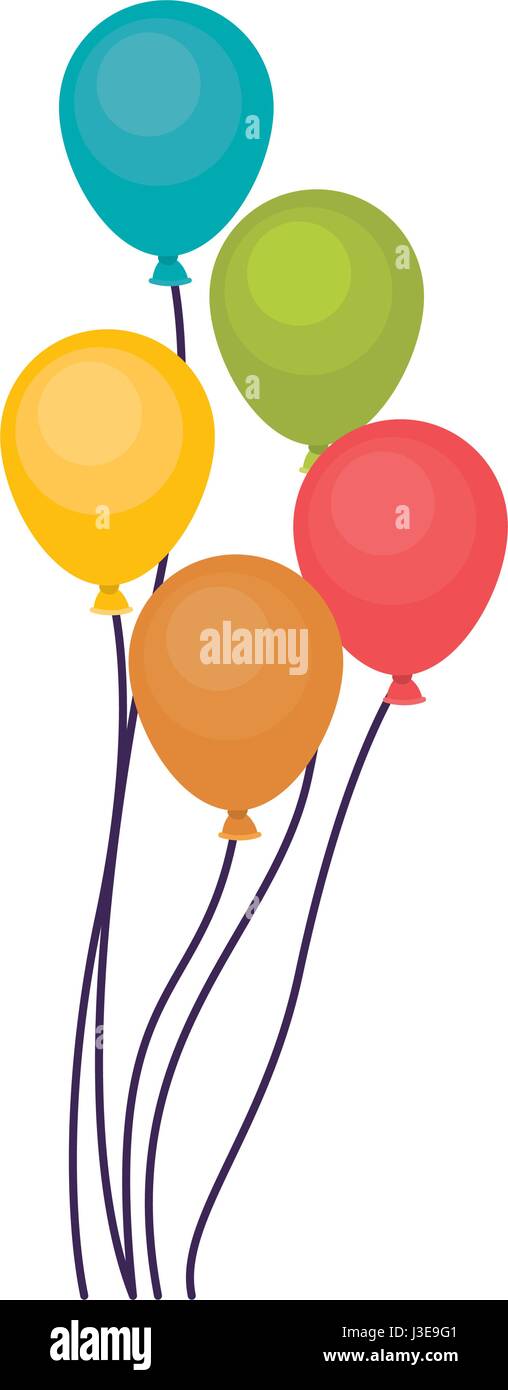Isolated balloon of celebration design Stock Vector Image & Art - Alamy