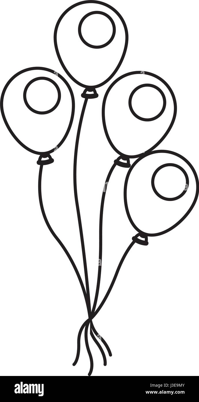 Isolated balloon of celebration design Stock Vector Image & Art - Alamy