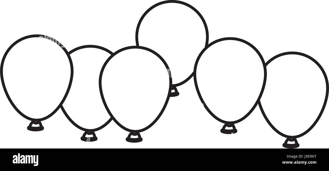 Isolated balloon of celebration design Stock Vector Image & Art - Alamy