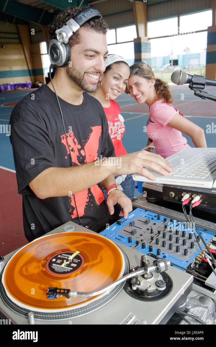 Miami Florida,Homestead,Robey George Park,Outreach Picnic,Drug Free Youth In Town DFYIT club,anti-addiction program nonprofit organization,multicultur Stock Photo
