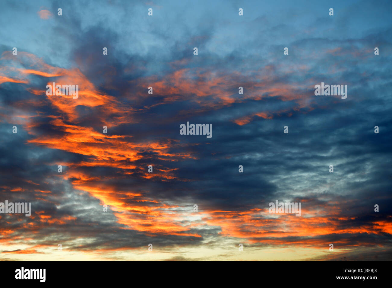 Dramatic sunset sky and clouds Stock Photo - Alamy