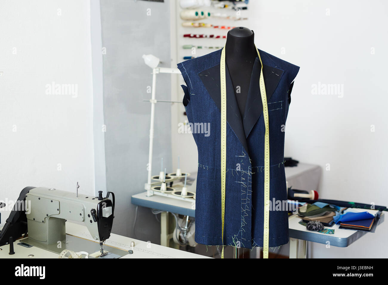 Mannequin in Tailoring Studio Stock Photo