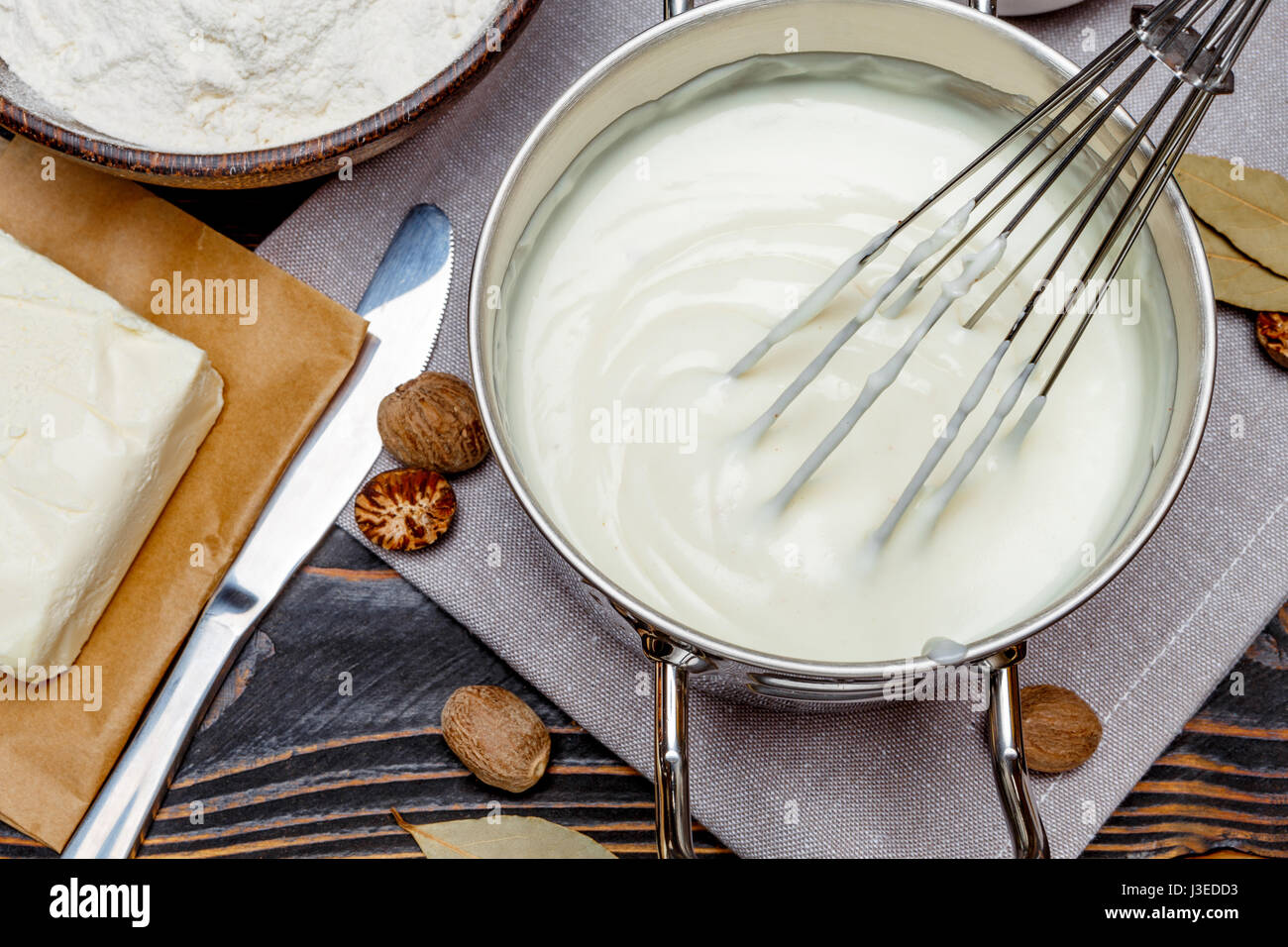 Bechamel Sauce Nutmeg High Resolution Stock Photography and Images Alamy