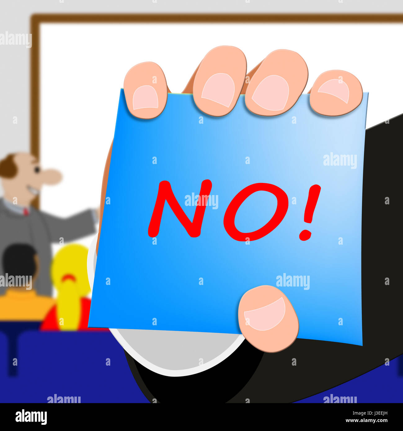 No Message Meaning Declined Or Forbidden 3d Illustration Stock Photo ...