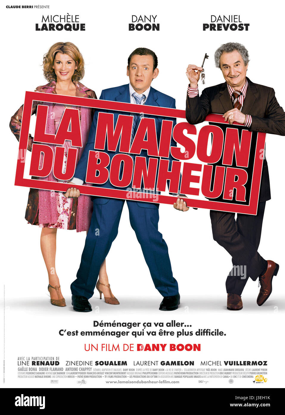 La Maison du Bonheur Year 2006 France Michèle Laroque, Dany Boon, Daniel Prévost  Director : Dany Boon Movie poster (Fr) Stock Photo