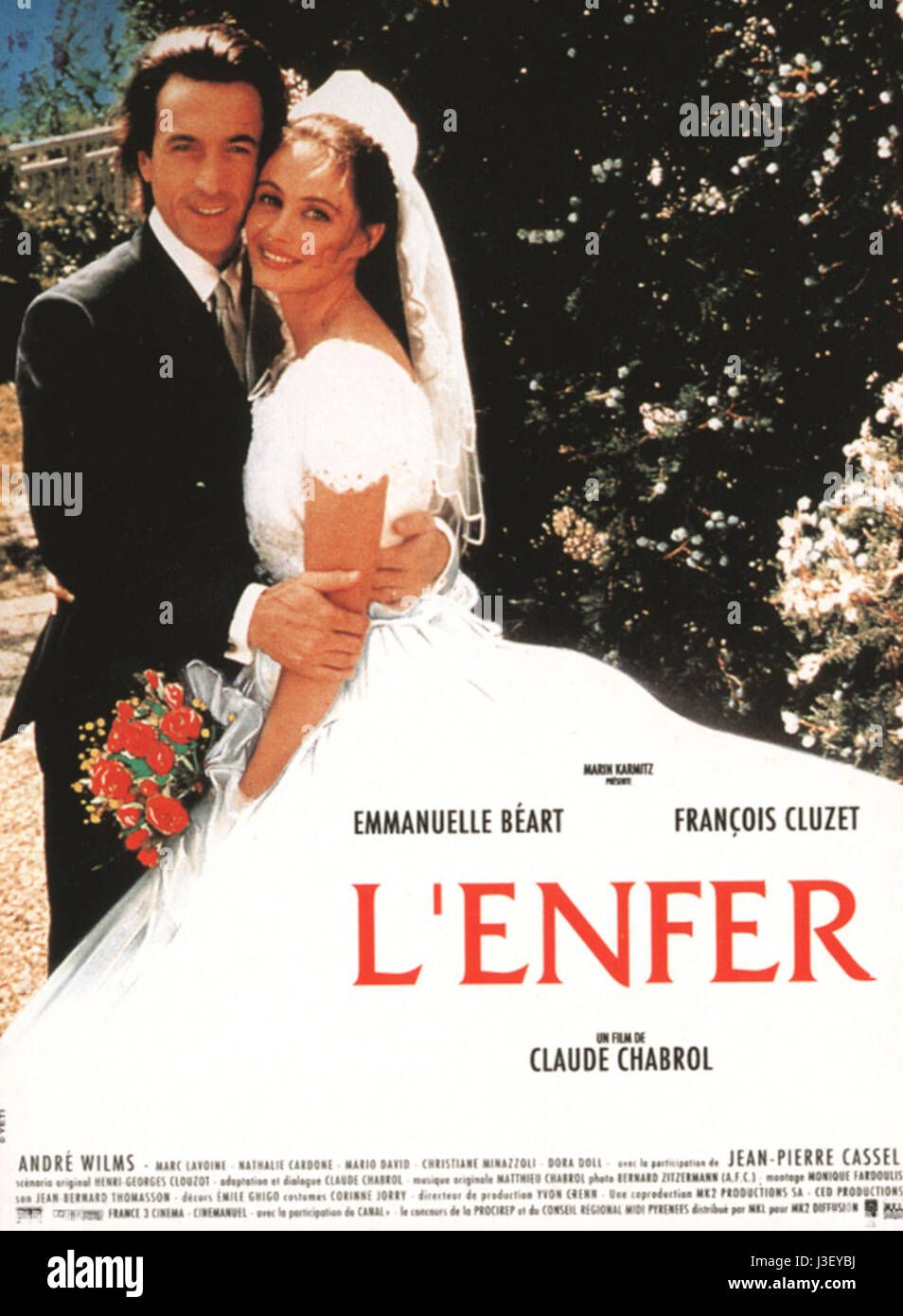 L'Enfer Year : 1994 - France Emmanuelle Béart, François Cluzet  Director : Claude Chabrol Movie poster Stock Photo