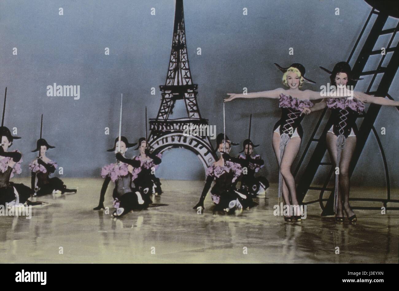 Gentlemen Prefer Blondes  Year : 1953 - USA Director : Howard Hawks Marilyn Monroe, Jane Russell Stock Photo