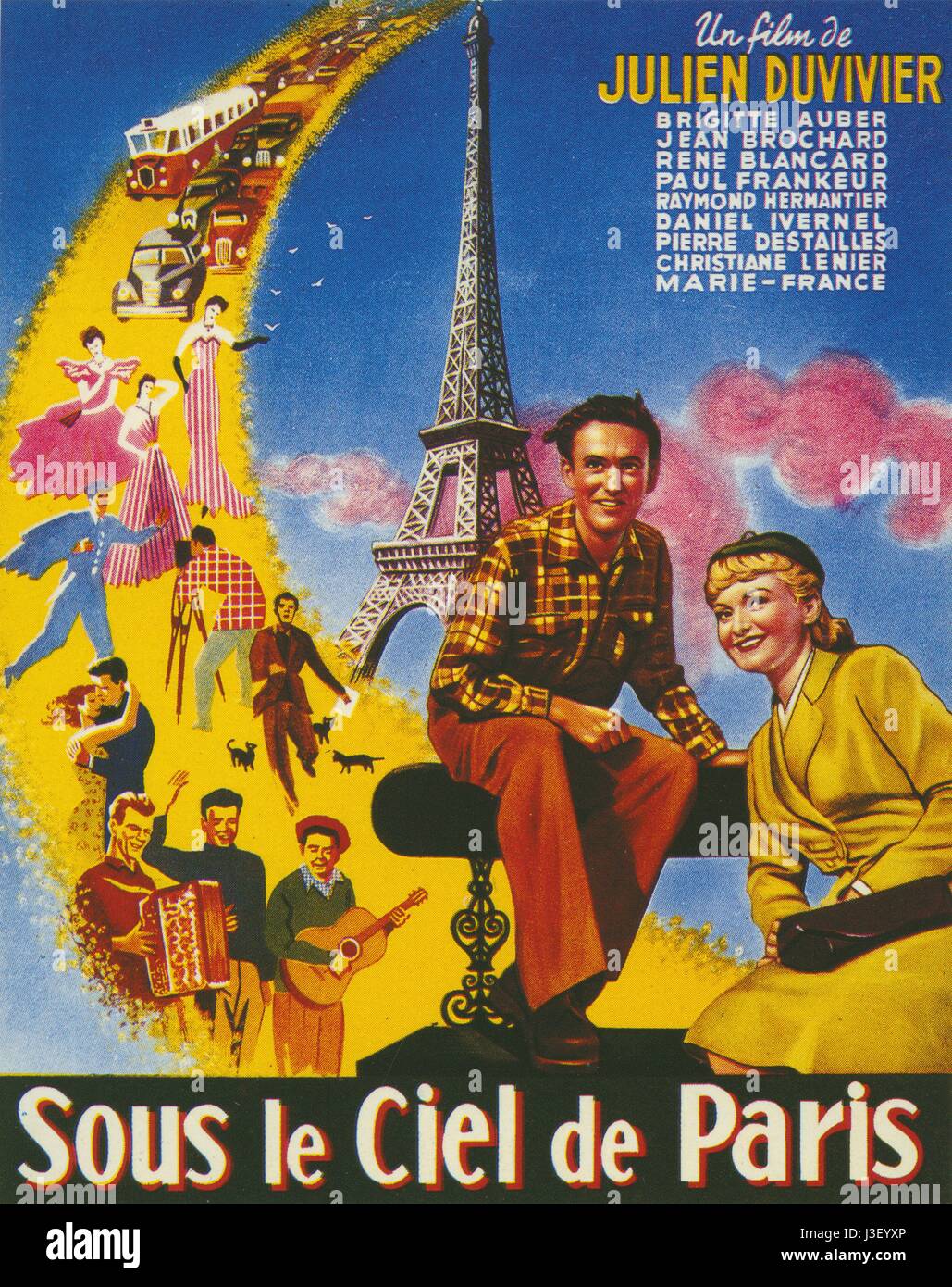 Sous le Ciel de Paris Year: 1951 - France Director: Julien Duvivier Movie poster Stock Photo