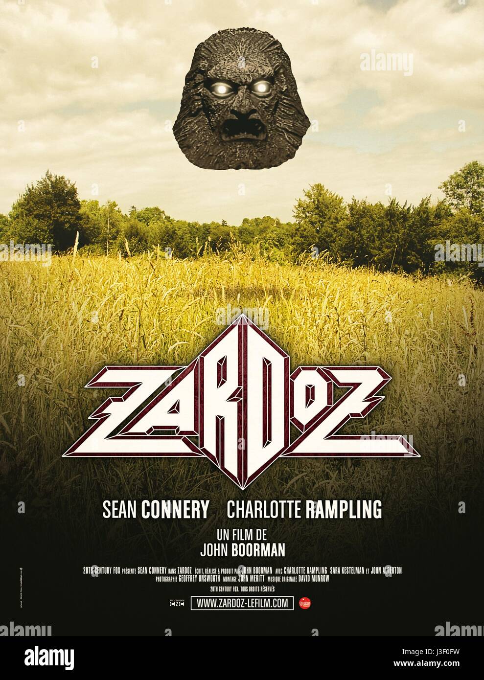 Zardoz Year : 1974 UK Director : John Boorman Movie poster Stock Photo