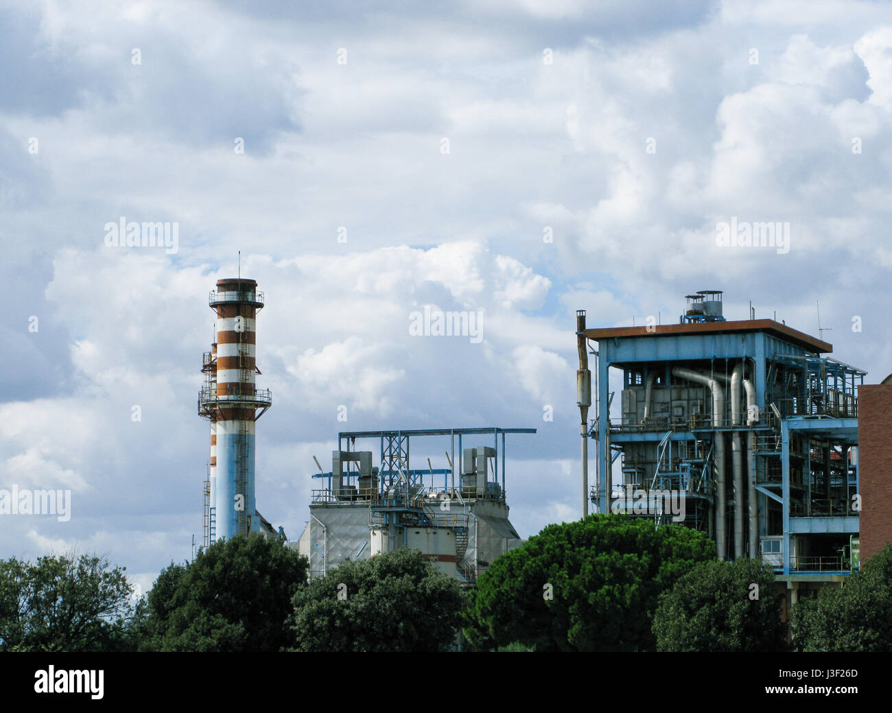 Oil refinery in Sarroch, south of Sardinia, Italy Stock Photo Alamy