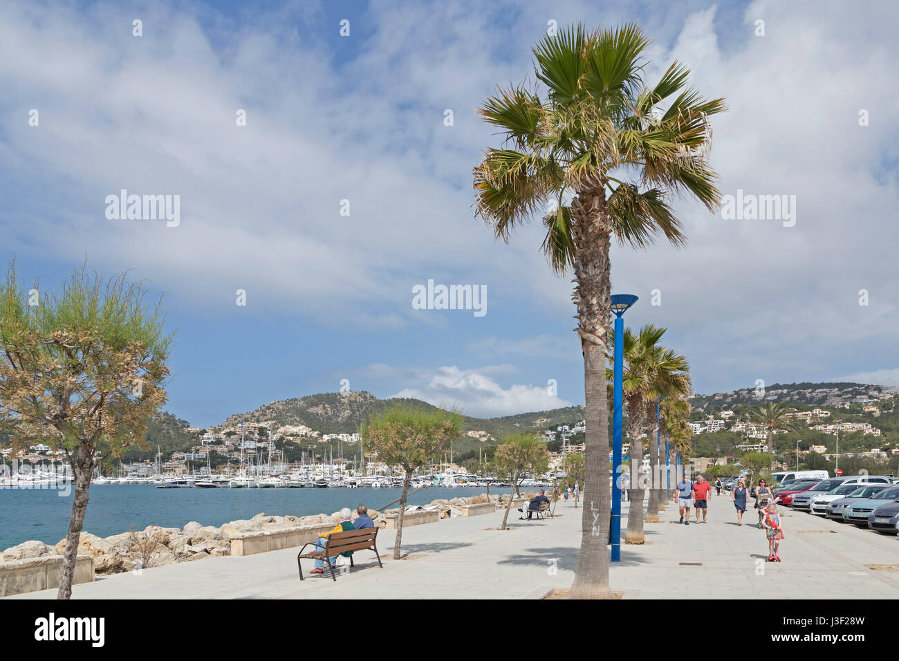seafront of Port d´Andratx, Mallorca, Spain Stock Photo