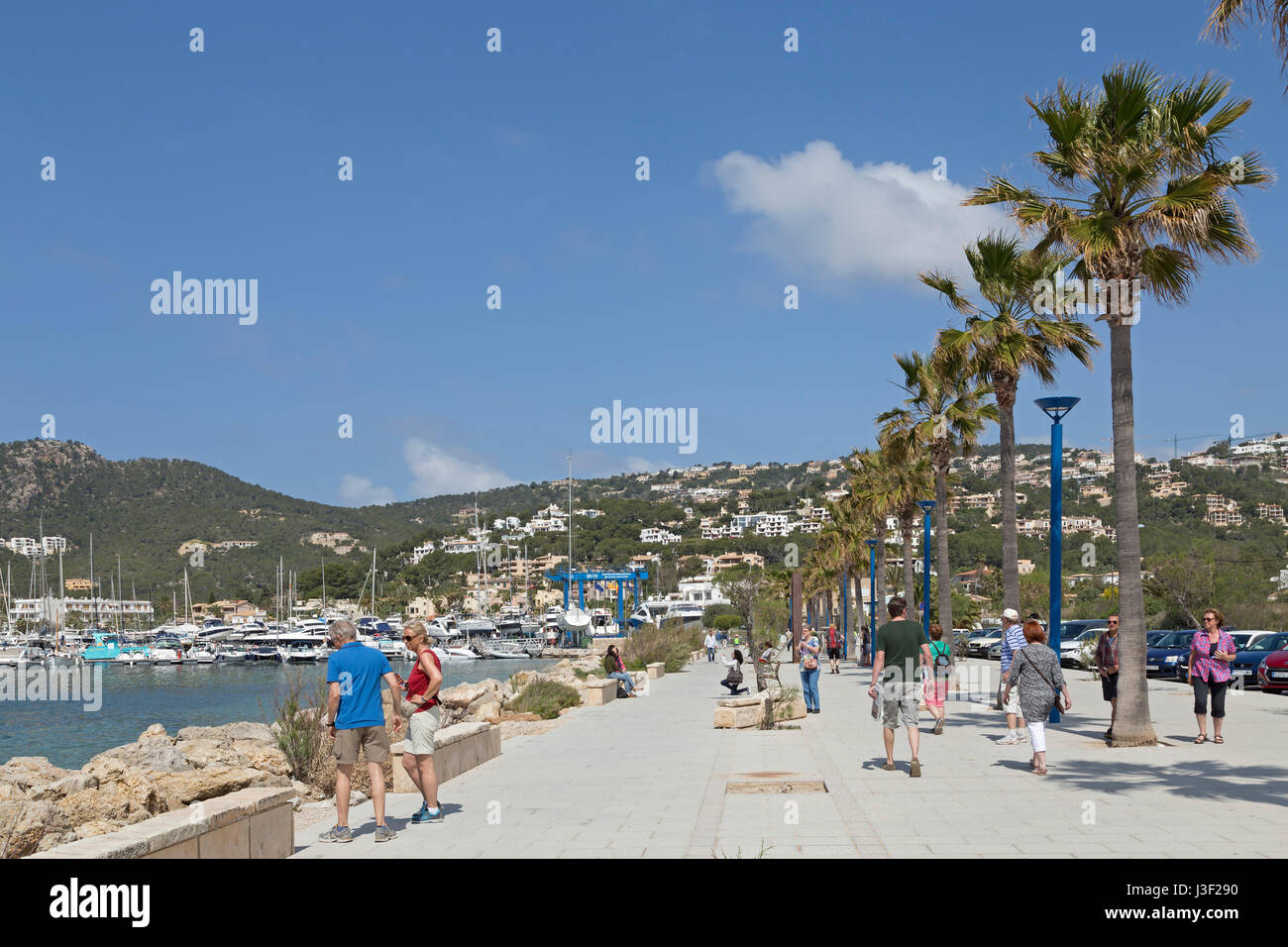 seafront of Port d´Andratx, Mallorca, Spain Stock Photo
