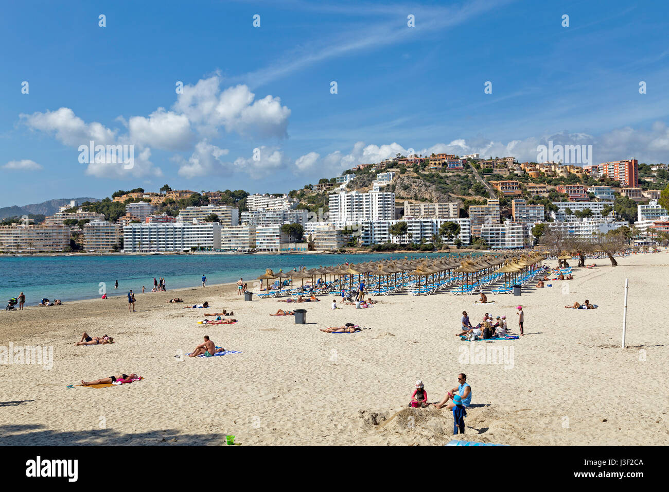 beach of Santa Ponca, Mallorca, Spain Stock Photo