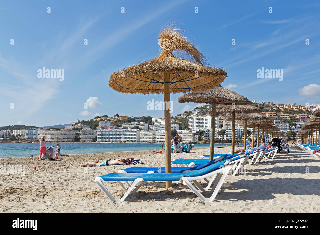 beach of Santa Ponca, Mallorca, Spain Stock Photo