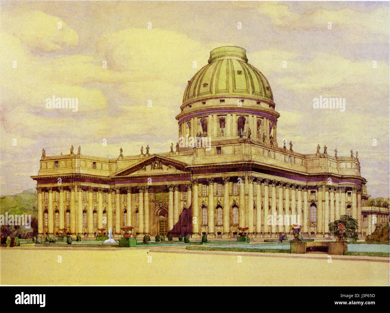 F. Wendt's competition design for the Peace Palace in The Hague ...