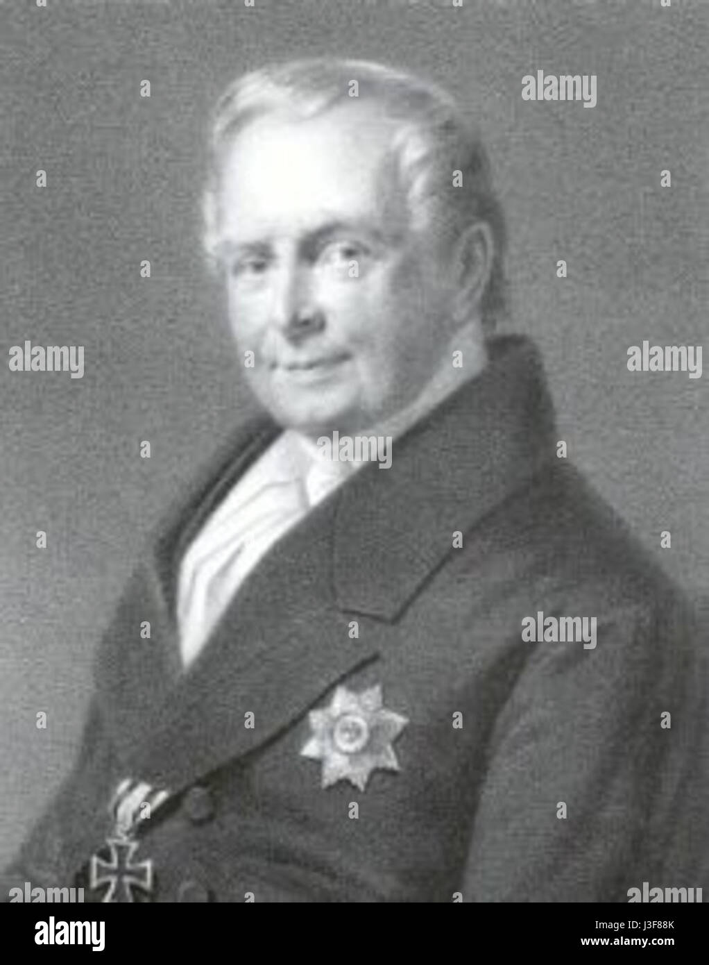 Friedrich Magnus von Bassewitz Stock Photo