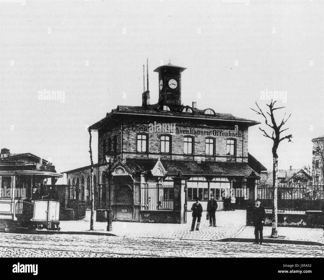 Frankfurt Lokalbahnhof 1900 Stock Photo