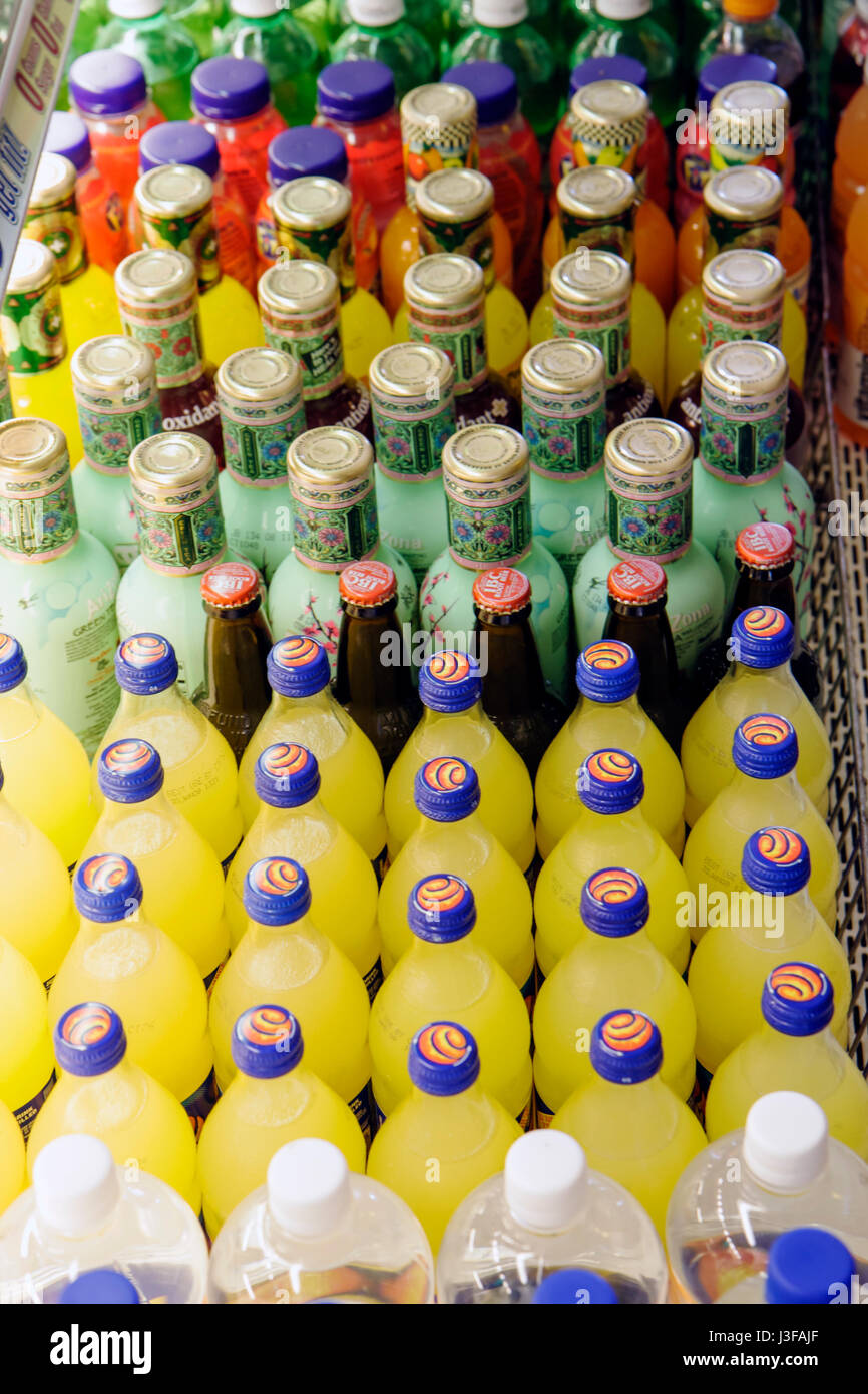 Miami Beach Florida,Taste Bakery,refrigerator,fridge,bottles,bottle
