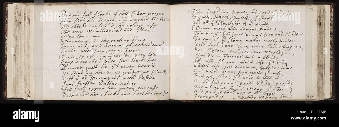 This refers to a late 17th-century commonplace book, which was used by ...