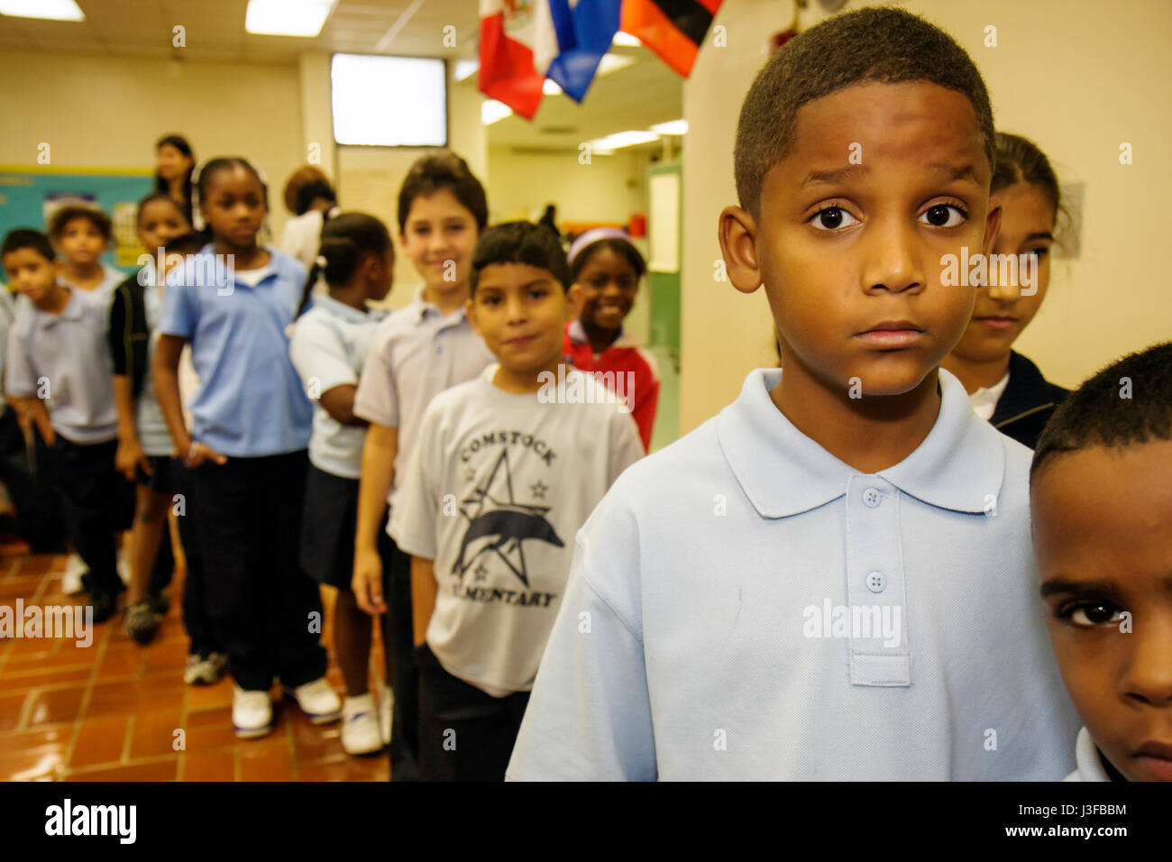 black elementary school kids