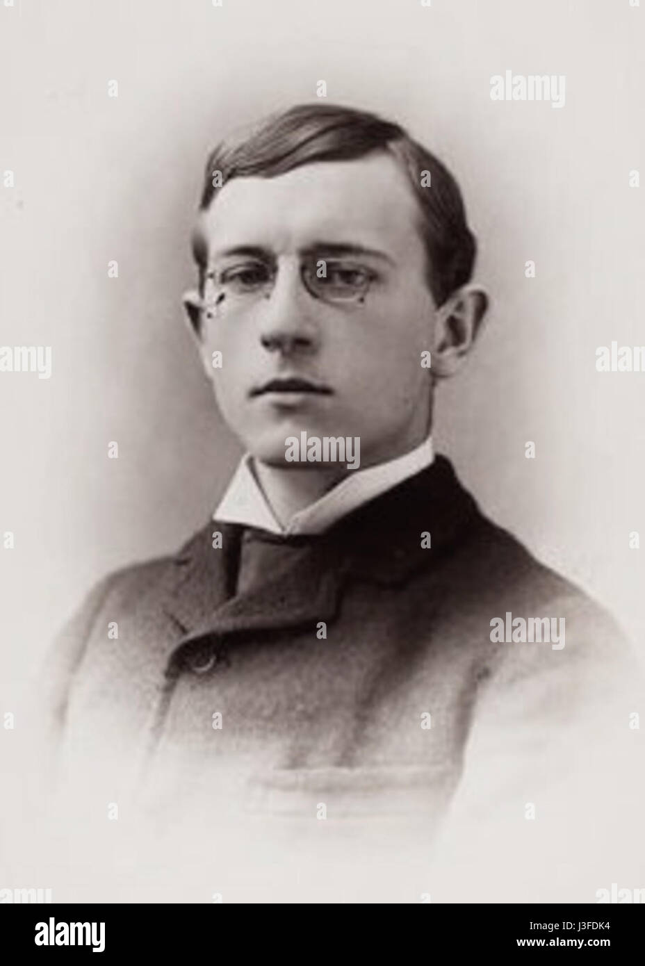 George Pierce Baker by Pach Brothers c1886 Stock Photo