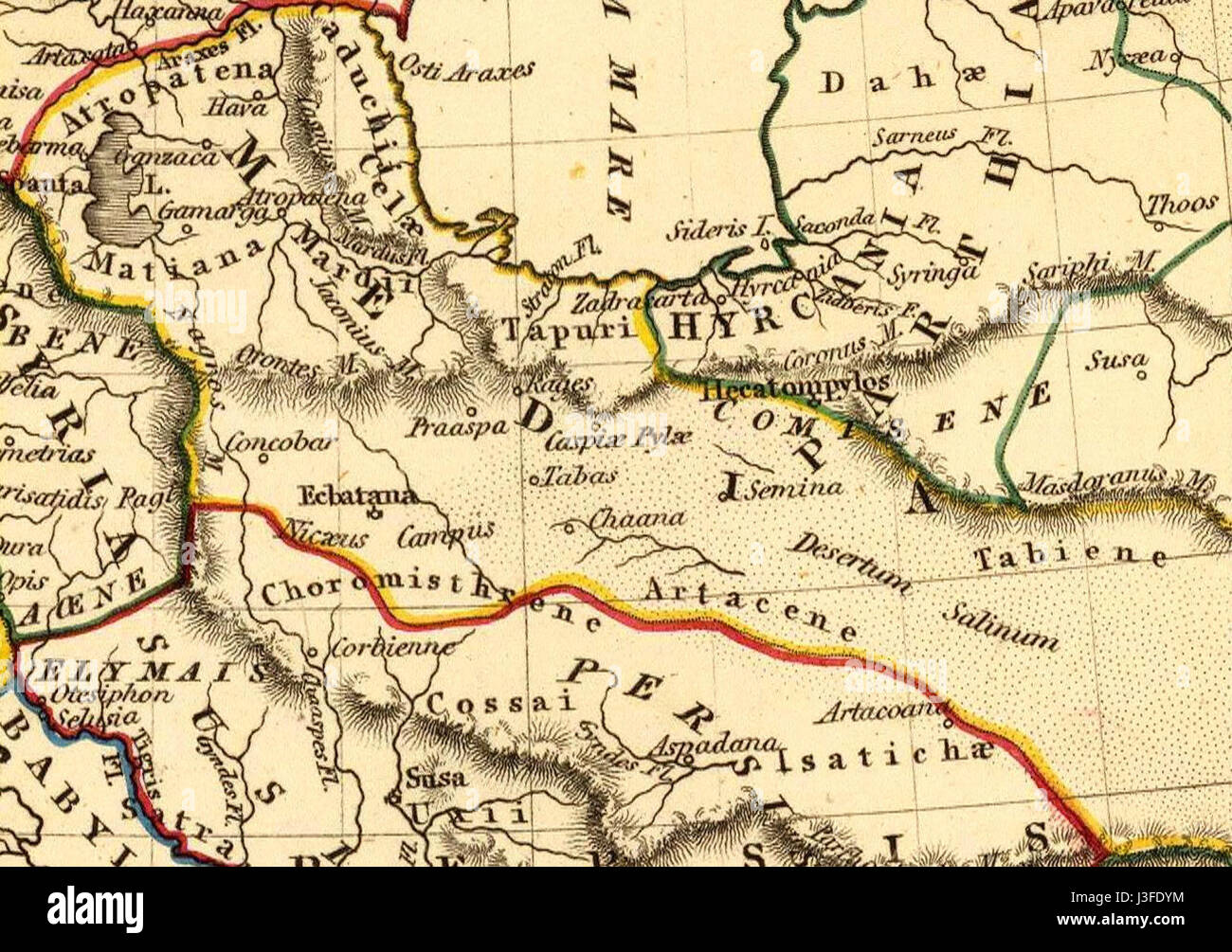 Armenia map world 19th century hi-res stock photography and images - Alamy