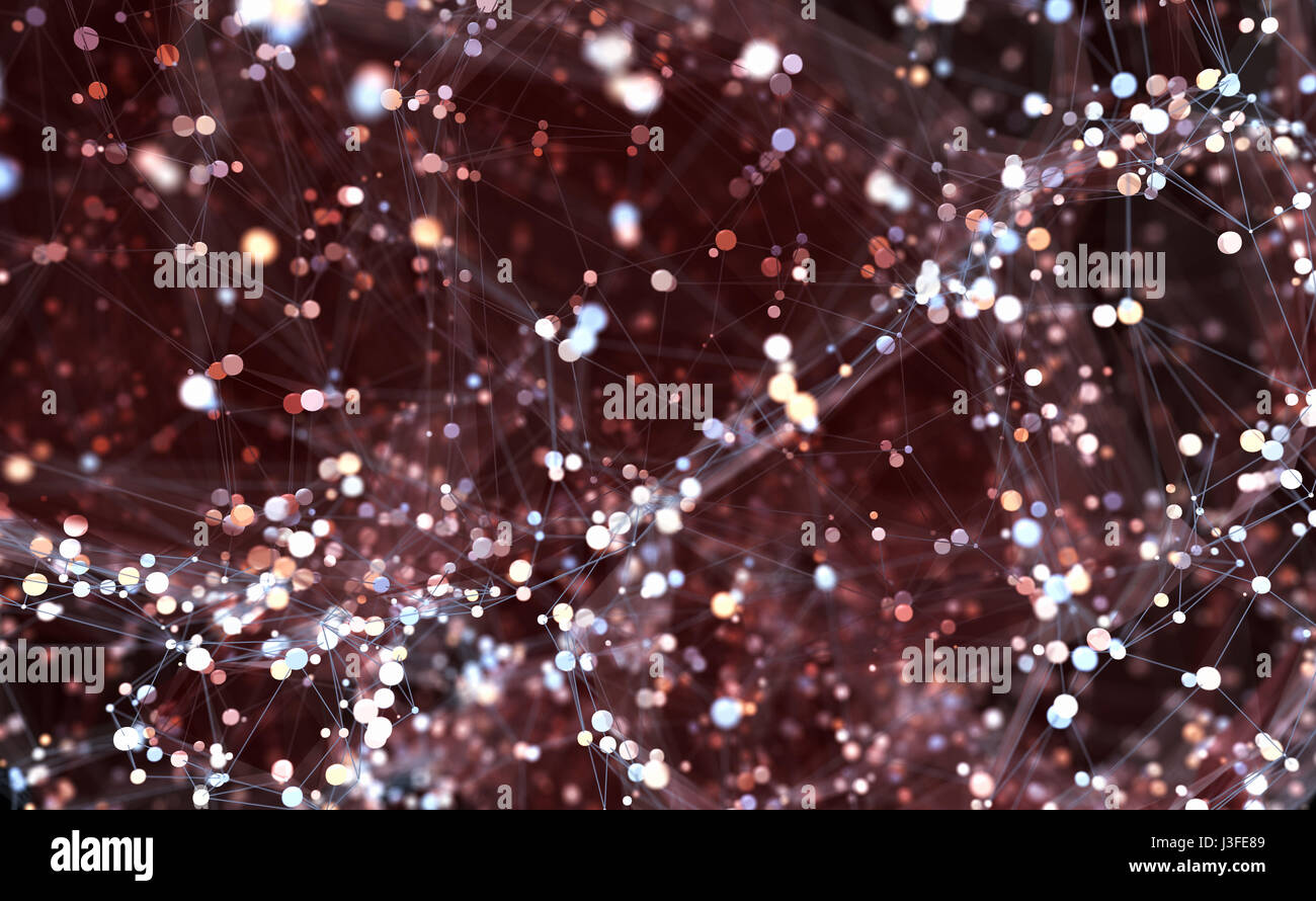 Abstract network background. 3D illustration Stock Photo - Alamy