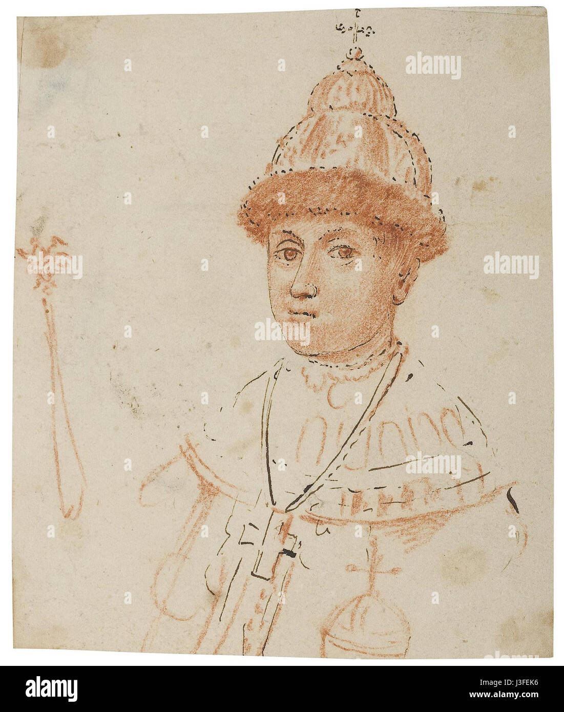 Feodor III of Russia by Dutch anonymous (1676, Hermitage Stock Photo ...