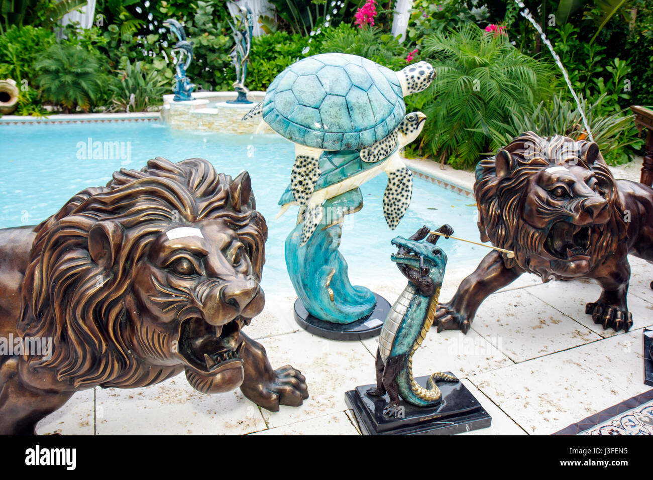 Miami Beach Florida,Alton Road,estate auction,bronze,sculpture,artwork