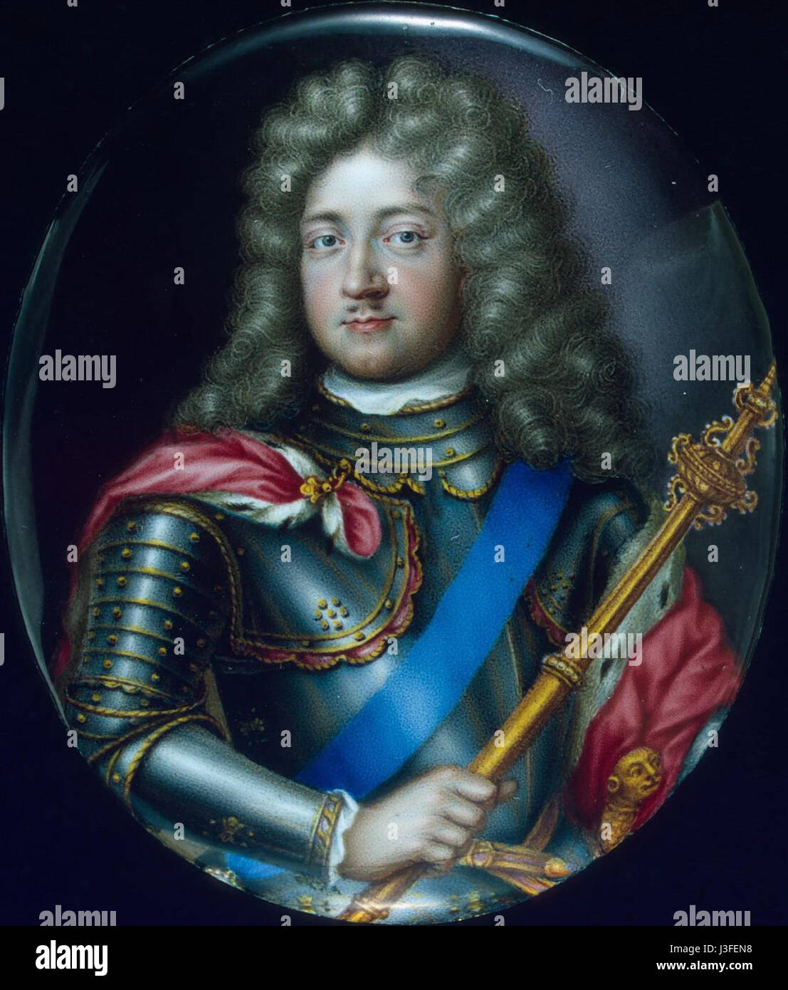 Frederick III Elector of Brandenburg by J.P. Huaut (1680 90, Hermitage) Stock Photo