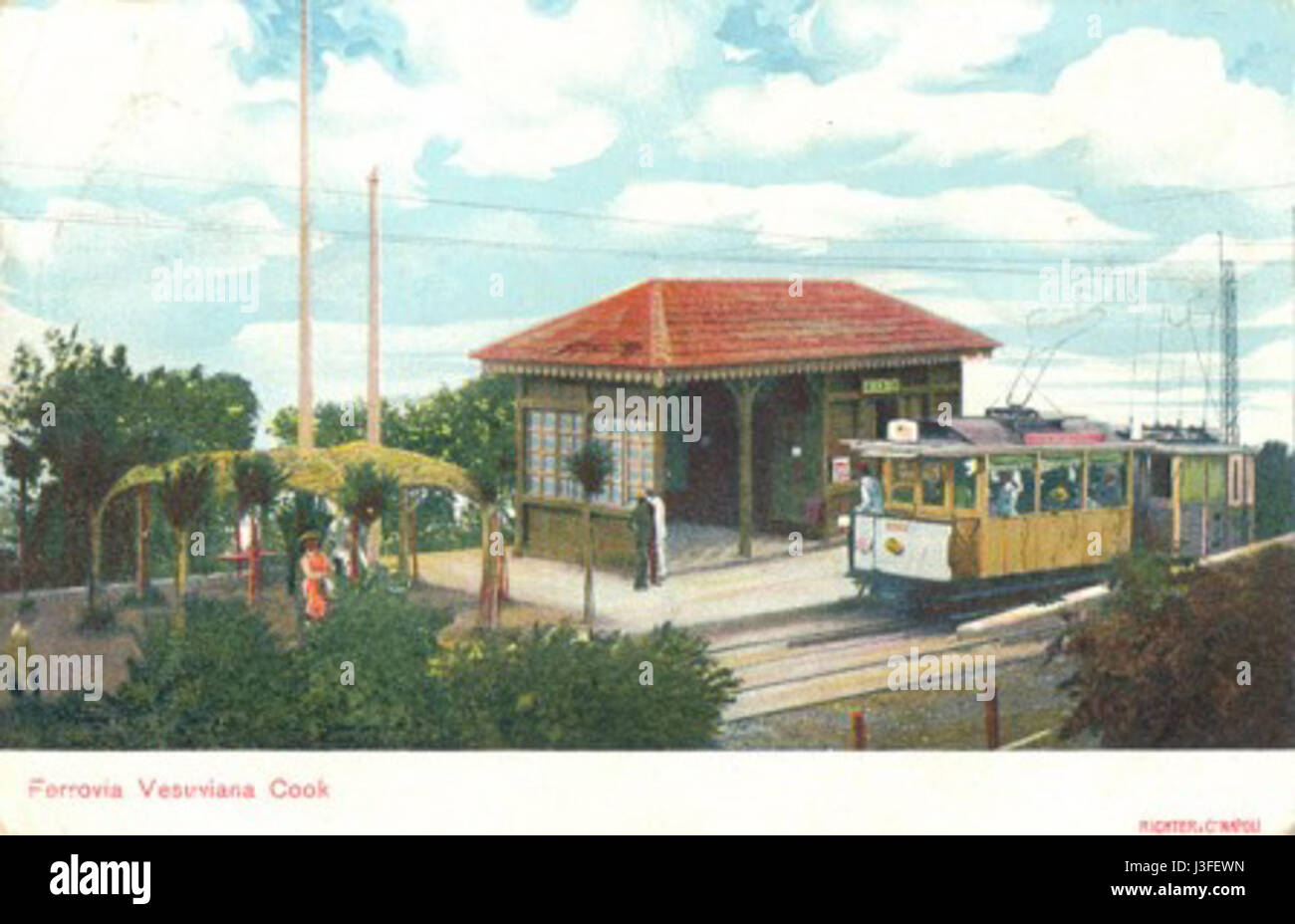 Ferrovia Vesuviana   Stazione Stock Photo